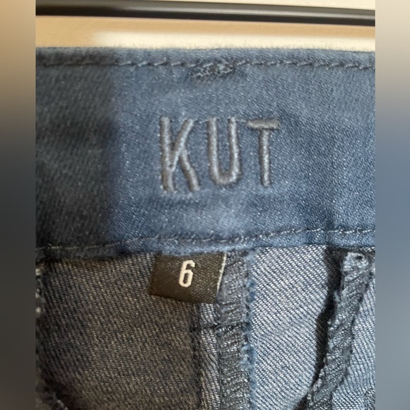 Kut From The Kloth Trouser Shorts Navy Blue Women's Size 6 Stretch - Picture 7 of 10